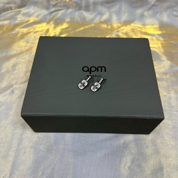 APM Monaco Fleur Lis Earrings - Picture 6 of 6